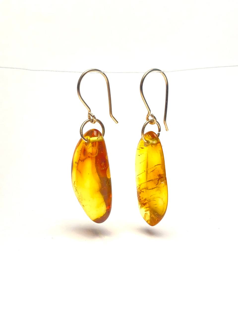 Ambre — Boucles d'oreilles